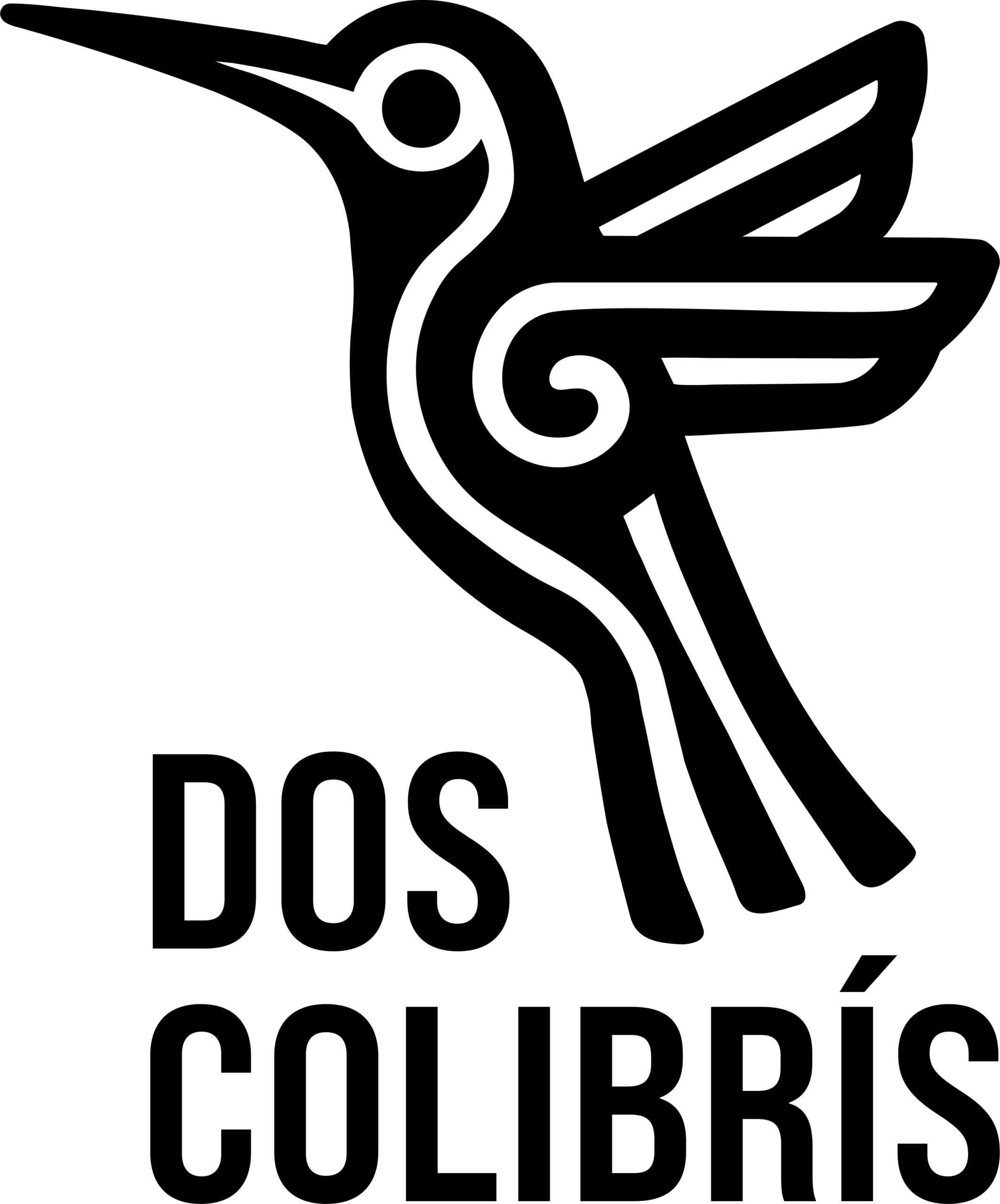 logo dos colibrís (negro)